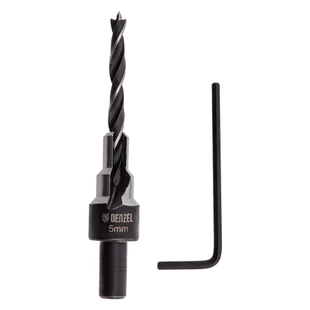 Сверло-зенкер под конфирмат, 5 мм, Denzel 704205 купить в Надыме