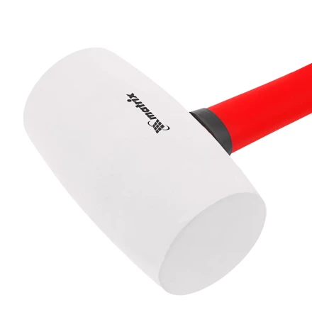 Киянка резиновая, 910 г, белая резина, фибергласовая рукоятка// Matrix 11198 купить в Надыме