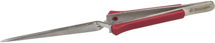 Пинцет ЗУБР д/монтажно-паечных работ, нерж сталь, фиберглассов термозащит накладки, самозажим, прямой, 160мм 22213-6-160 купить в Надыме