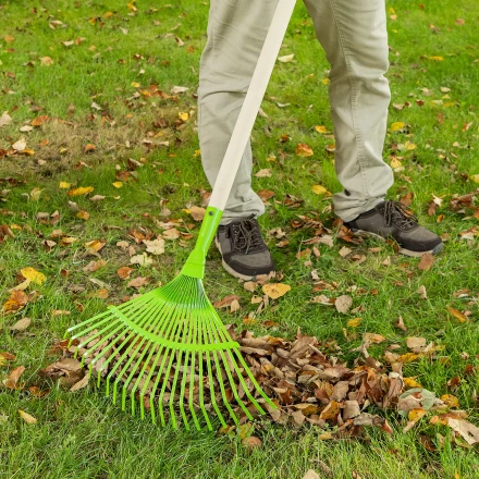 Грабли веерные стальные Palisad, 425 мм, 22 плоских зуба, эмалированные, без черенка, 617705 купить в Надыме