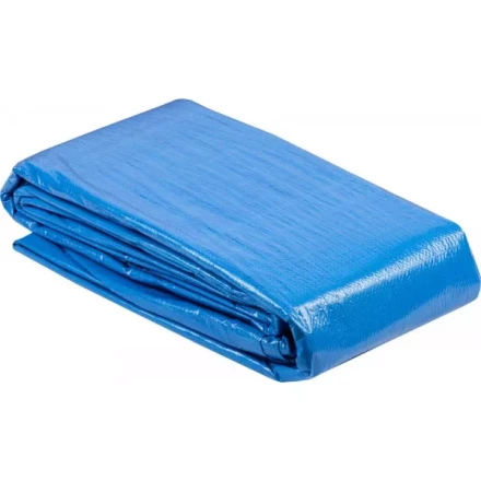 Тент-полотно ЗУБР "МАСТЕР" универсальный, из тканого полимера плотностью 75 г/м3, с люверсами, водонепроницаемый, 6мх10м 12550-06-10 купить в Надыме