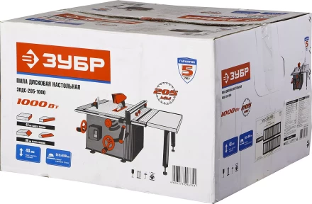 Пила ЗУБР настольная, 205х30х2,5мм, 2950об/мин, 1000Вт ЗПДС-205-1000 купить в Надыме