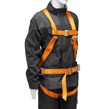 Удерживающе-страховочная привязь Сибртех 89507, модель УСП II, наплечные и набедренные лямки, высокий кушак купить в Надыме