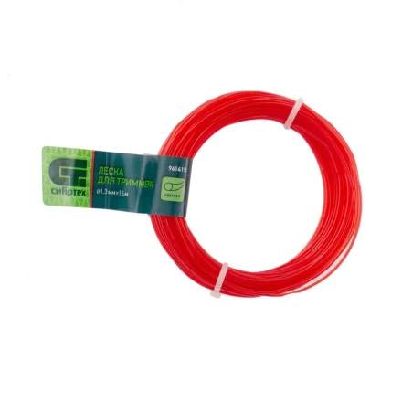 Леска для триммера круглая, 1.3 мм х 15 м, Россия Сибртех 961415 купить в Надыме