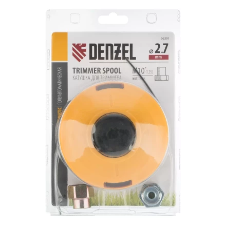 Катушка триммер. полуавтомат, гайка М10,М10,М8, лев.,шаг 1,0 1,25мм Denzel 96391 купить в Надыме