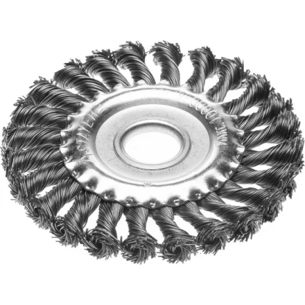 STAYER "PROFESSIONAL". Щетка дисковая для УШМ, жгутированная стальная проволока 0,5мм, 175ммх22мм 35120-175 купить в Надыме