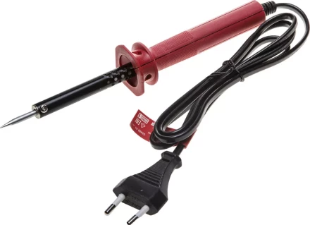 Электропаяльник ЗУБР "МАСТЕР" с пластмассовой рукояткой и долговечным жалом, форма конус, 25Вт 55400-25_z01 купить в Надыме