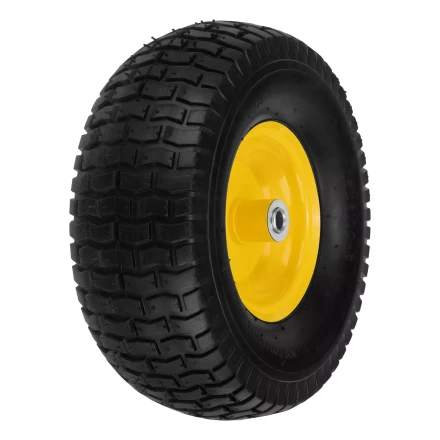 Колесо пневматическое Denzel 15/6.00-6, D 370 мм, подш. внут. диам. 16 мм, длина оси 100 мм 68998 купить в Надыме