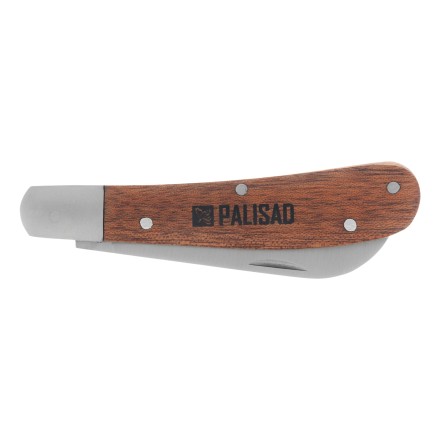 Нож садовый складной Palisad, прямое лезвие, 173 мм, деревянная рукоятка, 790038 купить в Надыме