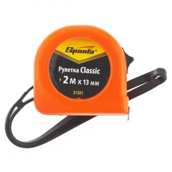 Рулетка Classic, 2 м х 13 мм, пластиковый корпус  SPARTA 31301 купить в Надыме