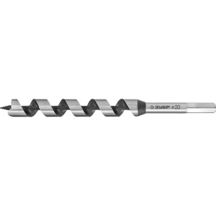 ЗУБР. Сверло по дереву, спираль Левиса, HEX хвостовик, 20х235мм 2948-235-20 купить в Надыме