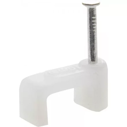 Скоба-держатель для плоского кабеля, с оцинкованным гвоздем, 7 мм, 100 шт, STAYER Master 4511-07 4511-07 купить в Надыме