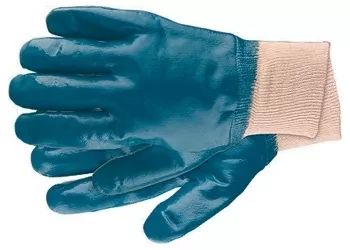 Перчатки рабочие из трикотажа с нитриловым обливом, манжет L СИБРТЕХ 67757 купить в Надыме