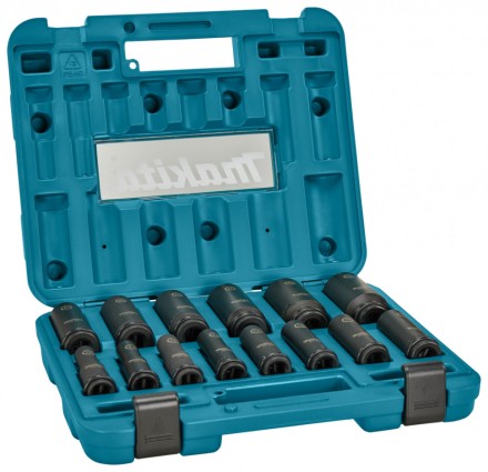 Набор ударных головок Impact Black Makita 1/2, 14 шт Makita E-16586 купить в Надыме