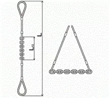 Строп комбинированный 0.9 т L=4.5 м L цепи=1.2 м заплет купить в Надыме