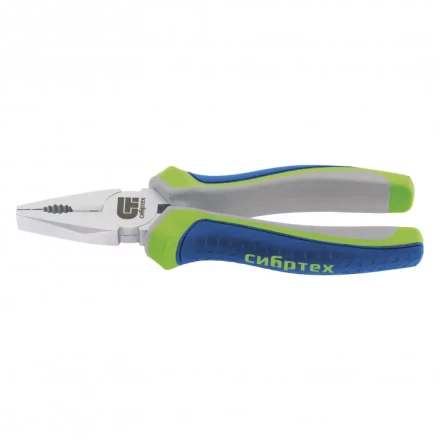 Плоскогубцы комбинированные Сибртех 180 мм трехкомпонентные рукоятки 17078 купить в Надыме