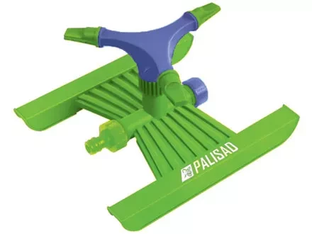 Разбрызгиватель пласт. вращ. с 3 лоп. штуц D 3/4" с  подст. S поля. 180 кв. м D 15 м  PALISAD 65409 купить в Надыме