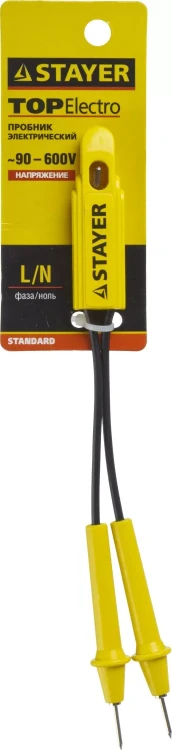 Пробник STAYER "STANDARD", 90-600 В, 170мм 2575-17 купить в Надыме