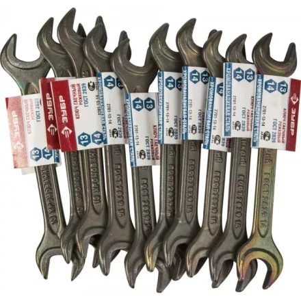 Ключ рожковый ЗУБР, серия "Т-80", оцинкованный, 13х14мм 2701-13-14 купить в Надыме