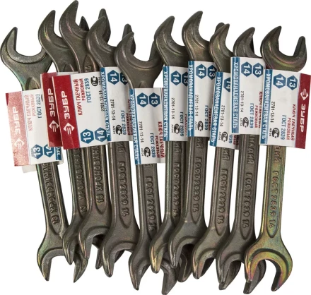 Ключ рожковый ЗУБР, серия "Т-80", оцинкованный, 13х14мм 2701-13-14 купить в Надыме