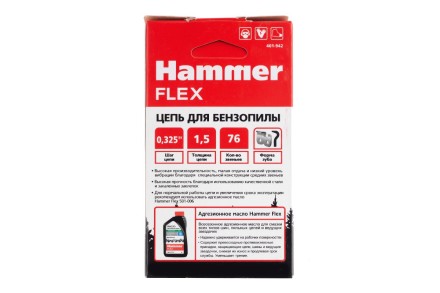 Цепь пильная HAMMER 0,325&#039;&#039;-1,5мм-76зв купить в Надыме