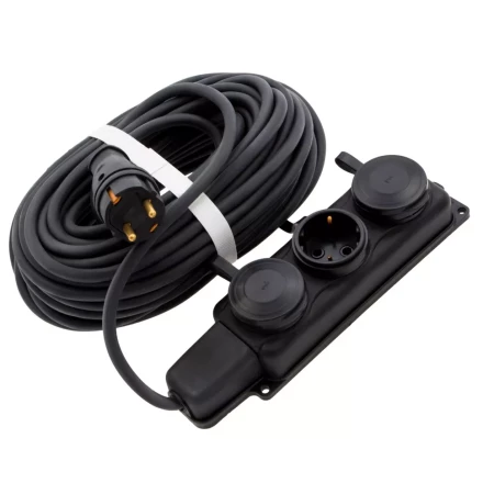 Удлинитель силовой 20 м, 16 А, тип УХз16, 3 x 1.5 мм, Россия Сибртех 95886 купить в Надыме