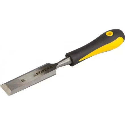 Стамеска с двухкомпонентной ручкой, 32мм, STAYER Profi 18205-32 купить в Надыме