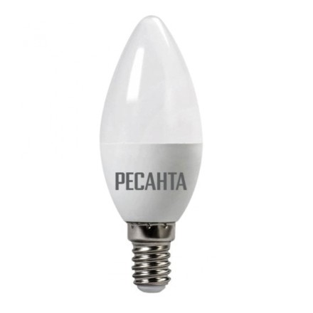 Лампа светодиодная РЕСАНТА LL-R-C37-6W-230-3K-E27 76/1/9 купить в Надыме