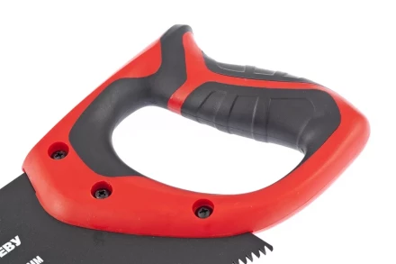 Ножовка по дереву"BLACK SERIES",550 мм,7-8 TPI,зуб-3D,каленный зуб,тефлоновое покрытие полотна MTX 235799 купить в Надыме