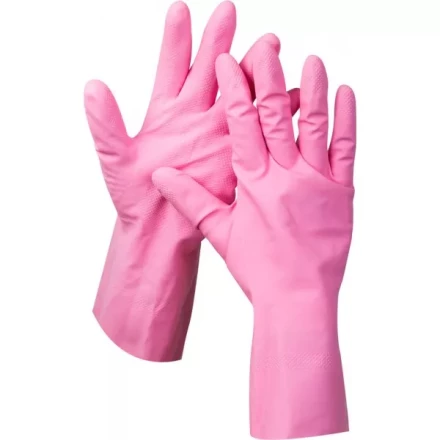 Перчатки ЗУБР "МАСТЕР" латексные, повышенной прочности, х/б напыление, рифлёные, 100% латекс, 100% хлопок, размер M 11250-M купить в Надыме