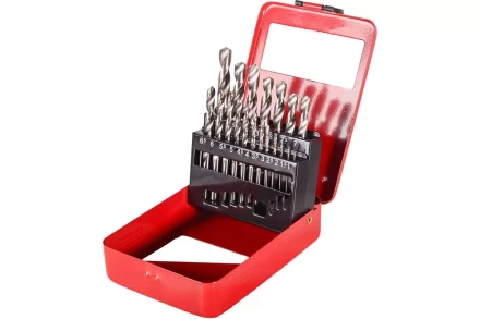 Набор сверл по металлу Вихрь, 1-10мм (через 0,5мм), HSS, 19шт., металл. коробка, цилиндрический хвостовик 73/10/6/18 купить в Надыме