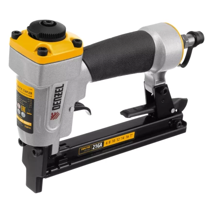 Степлер пневматический Denzel  PS8016 для прямоугольных скоб 21GA от 6 до 16 мм 57400 купить в Надыме
