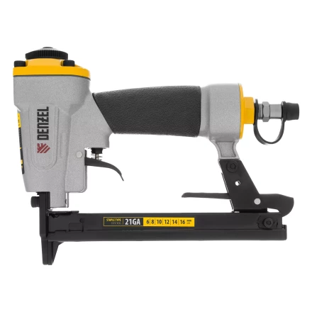 Степлер пневматический Denzel  PS8016 для прямоугольных скоб 21GA от 6 до 16 мм 57400 купить в Надыме