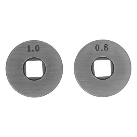 Подающий ролик, V профиль под стальную проволоку 0,8-1мм, посадка квадрат, 2 шт Denzel 93651 купить в Надыме