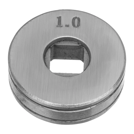 Подающий ролик, V профиль под стальную проволоку 0,8-1мм, посадка квадрат, 2 шт Denzel 93651 купить в Надыме