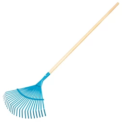 Грабли веерные стальные Palisad, 430 х 1550 мм, 22 плоских зуба, лакированный черенок, Luxe, 617885