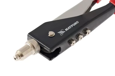 Заклепочник, 250 мм, переставной 0-90 градусов, заклепки 2,4-3,2-4,0-4,8 мм MATRIX 40527 купить в Надыме