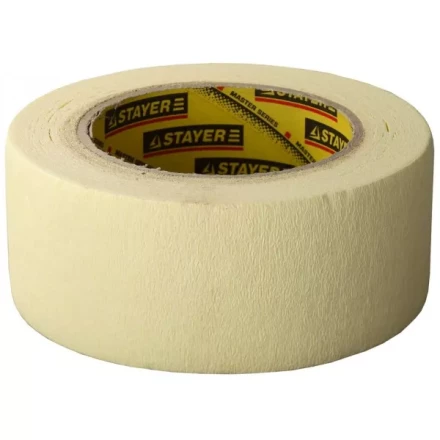 Лента STAYER малярная высокоэластичная, для сложных поверхностей, 50мм х 25м 12123-50-25 купить в Надыме