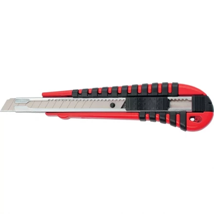 Нож 9мм выдвижное лезвие металлическая направляющая эргономичная двухкомпонентная рукоятка вес 90 грамм MATRIX 78937 купить в Надыме