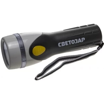 Фонарь СВЕТОЗАР "UPITER" ручной с пластмассовым корпусом и ремешком, ксеноновая лампа, 2xD SV-56375 купить в Надыме