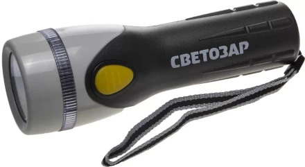 Фонарь СВЕТОЗАР "UPITER" ручной с пластмассовым корпусом и ремешком, ксеноновая лампа, 2xD SV-56375 купить в Надыме