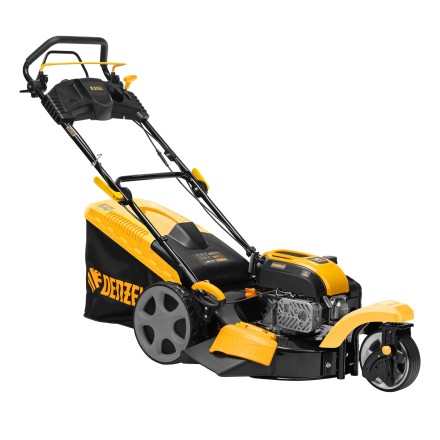 Бензиновая газонокосилка Denzel GLT-460SP-T, Trike 149 см3, 46 см, привод, панель, 60л (58810) купить в Надыме