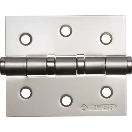 Петля универсальная ЗУБР "ЭКСПЕРТ", 2 подшипника, цвет мат. никель (PN), с крепежом, 75х63х2,5мм, 2 шт 37601-075-4 купить в Надыме