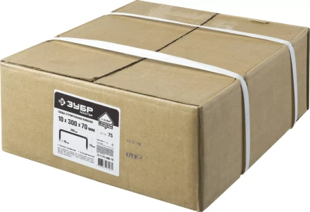 Скоба строительная кованая ЗУБР "МАСТЕР", 10х300х70 мм, 75 шт 311175-300-70 купить в Надыме