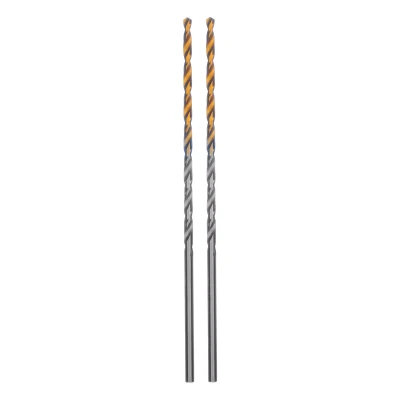 Сверло спиральное по металлу 2,5 х 95 мм Р6М5, Golden Tip, удлиненное, 2шт. Denzel 718246