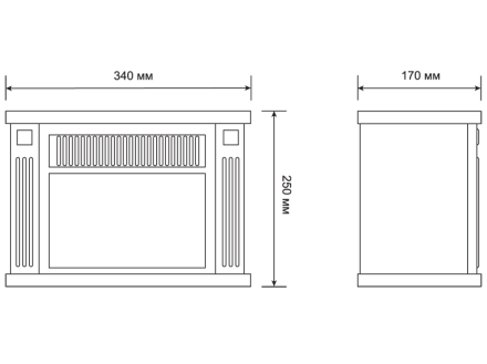 Электрокамин-камин электрический мини ELECTROLUX EFP/M-5012B черный купить в Надыме