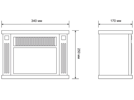 Электрокамин-камин электрический мини ELECTROLUX EFP/M-5012B черный купить в Надыме