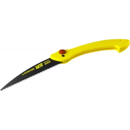 Ножовка складная походная (пила) STAYER МАХСut 160 мм, 8TPI, 3D японский зуб, пиление "на себя", быстрый и точный рез сырой древесины, тефлон покрытие 15085 купить в Надыме