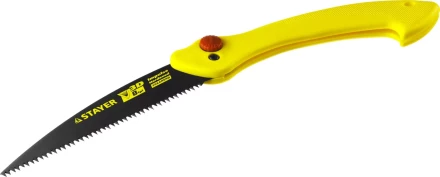 Ножовка складная походная (пила) STAYER МАХСut 160 мм, 8TPI, 3D японский зуб, пиление "на себя", быстрый и точный рез сырой древесины, тефлон покрытие 15085 купить в Надыме