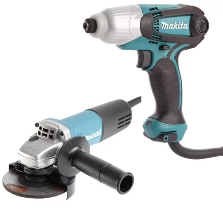 Набор инструментов Makita DK0169 (шуруповерт TD0101, болгарка 9555HN) купить в Надыме